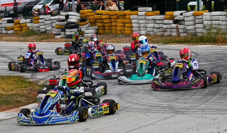 Uşak, Karting’de büyük çekişmeye sahne oldu