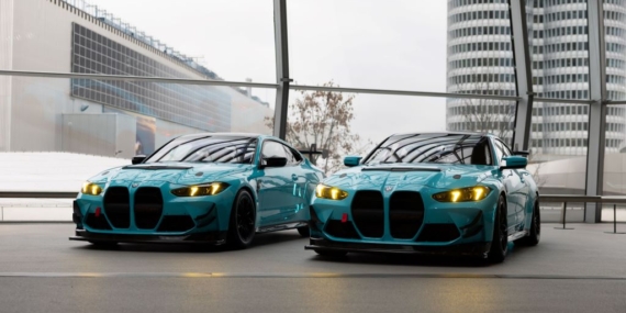 Borusan Turkish Blue Rengindeki BMW M4 GT4 EVO