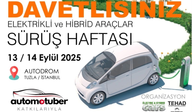 En yeni elektrikli ve hibritler 13-14 Eylül’de Autodrom’da
